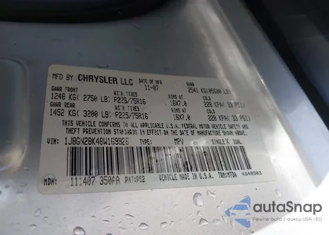 2008 Jeep Liberty Sport z USA, uszkodzony, nr VIN 1J8GN28K48W169926